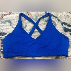 Carbon38 Electric Blue Crisscross Sports Bra